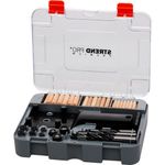 Casa si Gradina - Constructii - Scule electrice si accesorii - Seturi si accesorii pentru gaurit si insurubat - Set pentru dulgheri cu imbinari, dibluri, burghie, cuie, cheie Allen, 83 piese, Strend Pro - Infinity.ro