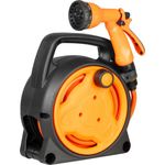 Casa si Gradina - Gradinarit si plante - Instalatii si accesorii pentru irigatii - Furtunuri de gradina si accesorii - Furtun cu tambur/rola pentru gradina, pistol de stropit, accesorii, 5/16", 10 m, Strend Pro - Infinity.ro