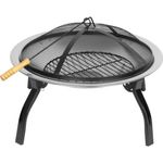 Casa si Gradina - Gradina si terasa - Gratare si accesorii - Gratare de gradina - Vatra de foc cu gratar de gradina, grill rotund, metal, 57x40 cm, Strend Pro BBQ Mara - Infinity.ro