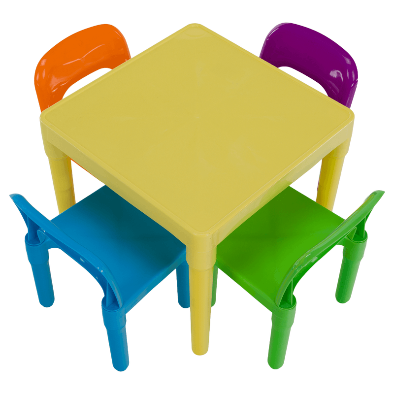 Casa si Gradina - Mobilier - Mobilier copii - Mobilier camera copiilor - Set pentru copii 1 + 4, multicolor, ZILBO - Infinity.ro