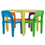 Casa si Gradina - Mobilier - Mobilier copii - Mobilier camera copiilor - Set pentru copii 1 + 4, multicolor, ZILBO - Infinity.ro