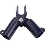 Casa si Gradina - Gradinarit si plante - Unelte gradinarit - Accesorii pentru unelte gradinarit - Conector plastic, superior, de tip X, reglabil, pentru araci de 11 mm, set 4 buc, negru - Infinity.ro