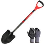 Casa si Gradina - Gradinarit si plante - Unelte gradinarit - Lopeti si unelte de sapat - Set harlet, cazma, ascutit, margini zimtate, maner fibra sticla, 115 cm, cu manusi, RedShark - Infinity.ro