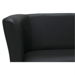 Casa si Gradina - Mobilier - Scaune si fotolii - Fotolii - Fotoliu de club dublu, piele ecologica neagra, CUBA - Infinity.ro