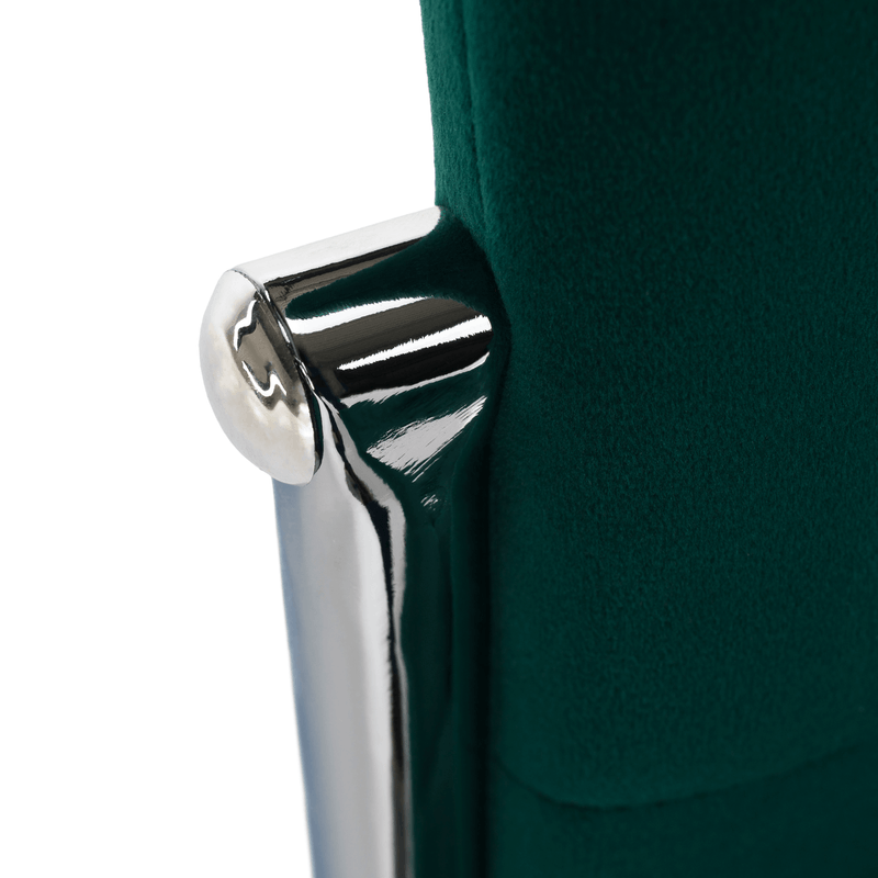 Casa si Gradina - Mobilier - Scaune si fotolii - Scaune - Scaun, tesatura catifea smarald/ metal, ADORA NEW - Infinity.ro