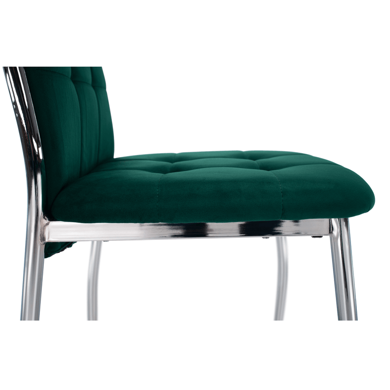 Casa si Gradina - Mobilier - Scaune si fotolii - Scaune - Scaun, tesatura catifea smarald/ metal, ADORA NEW - Infinity.ro