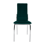 Casa si Gradina - Mobilier - Scaune si fotolii - Scaune - Scaun, tesatura catifea smarald/ metal, ADORA NEW - Infinity.ro