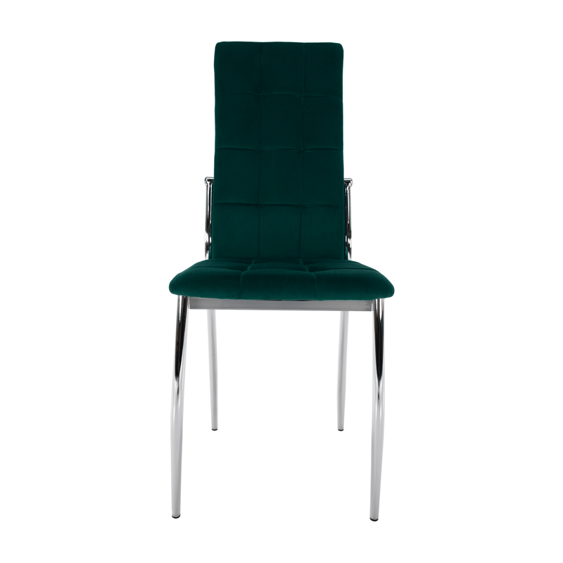 Casa si Gradina - Mobilier - Scaune si fotolii - Scaune - Scaun, tesatura catifea smarald/ metal, ADORA NEW - Infinity.ro