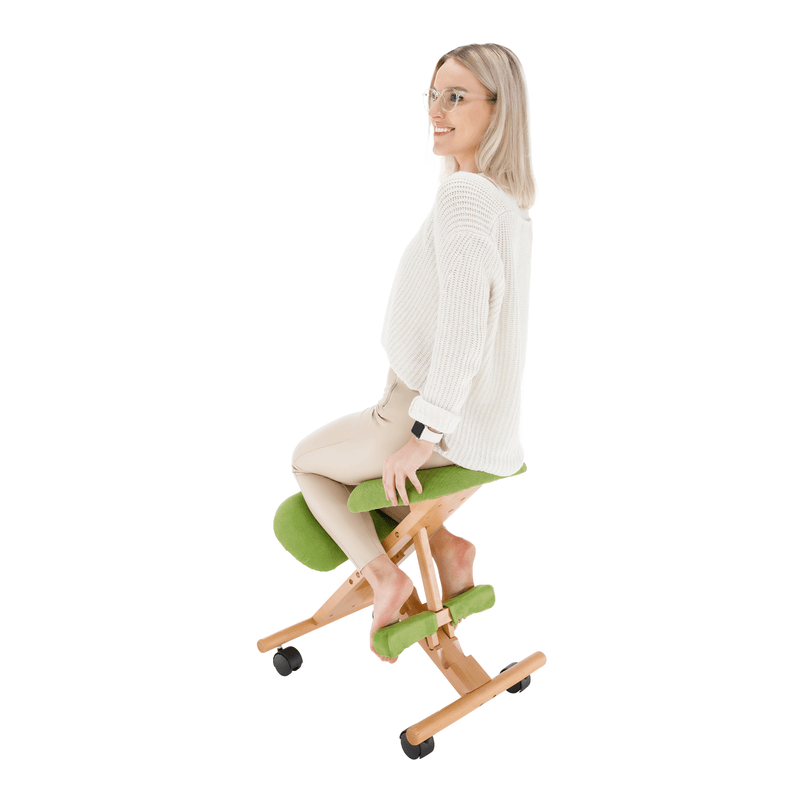 Casa si Gradina - Mobilier - Scaune si fotolii - Scaune - Scaun genunchi ergonomic, verde/ fag, GROCO - Infinity.ro