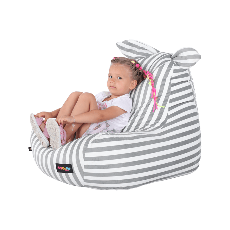 Casa si Gradina - Mobilier - Scaune si fotolii - Fotolii - Fotoliu tip sac, alb/gri, LAPIN - Infinity.ro