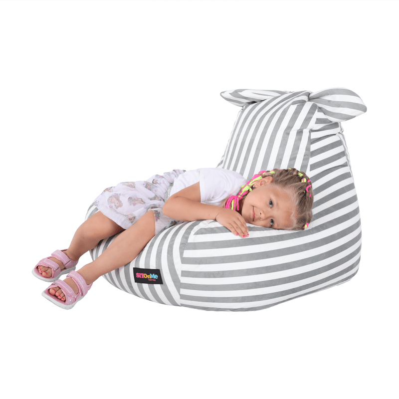 Casa si Gradina - Mobilier - Scaune si fotolii - Fotolii - Fotoliu tip sac, alb/gri, LAPIN - Infinity.ro