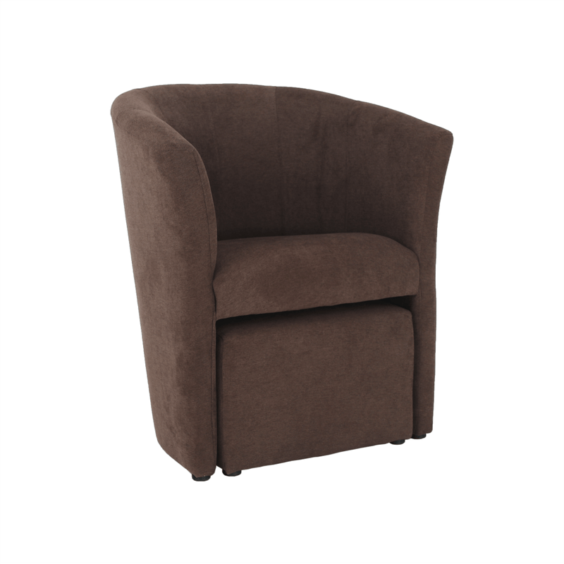 Casa si Gradina - Mobilier - Scaune si fotolii - Fotolii - Fotoliu de club cu taburet, maro, ROSE - Infinity.ro