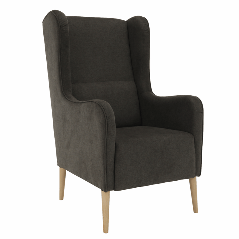 Casa si Gradina - Mobilier - Scaune si fotolii - Fotolii - Fotoliu aripi, maro/fag, BREDLY - Infinity.ro