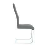 Casa si Gradina - Mobilier - Scaune si fotolii - Scaune - Scaun dining, material textil gri inchis/crom, AMINA - Infinity.ro