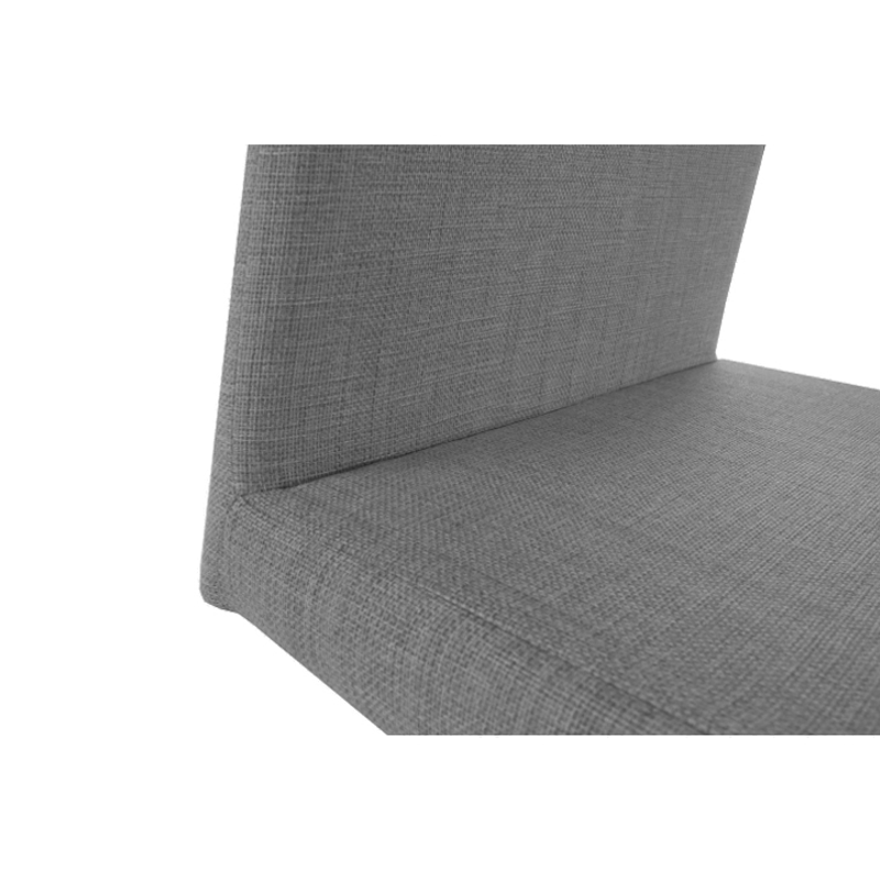 Casa si Gradina - Mobilier - Scaune si fotolii - Scaune - Scaun dining, material textil gri inchis/crom, AMINA - Infinity.ro