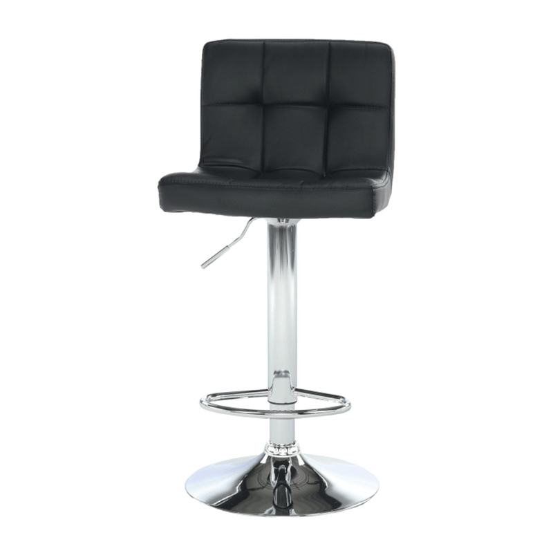 Casa si Gradina - Mobilier - Scaune si fotolii - Scaune - Scaun de bar, piele ecologica negru/crom, KANDY NEW - Infinity.ro
