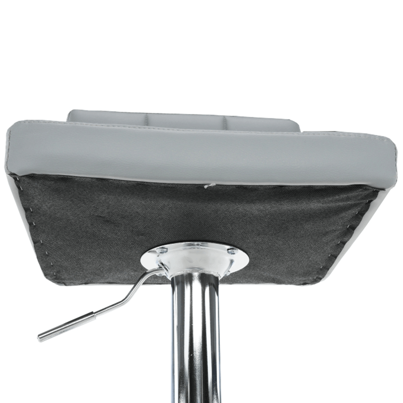 Casa si Gradina - Mobilier - Scaune si fotolii - Scaune - Scaun bar, piele ecologica gri/crom, KANDY NEW - Infinity.ro