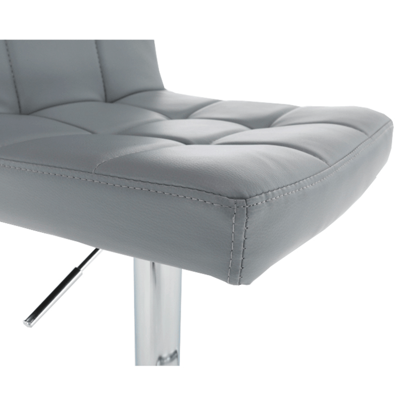 Casa si Gradina - Mobilier - Scaune si fotolii - Scaune - Scaun bar, piele ecologica gri/crom, KANDY NEW - Infinity.ro