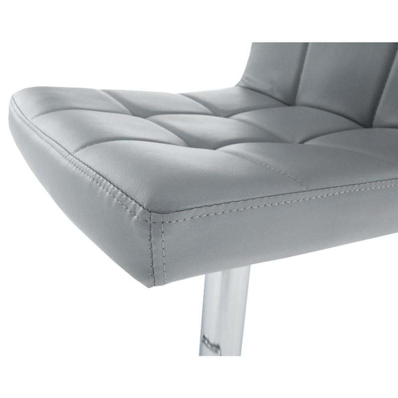 Casa si Gradina - Mobilier - Scaune si fotolii - Scaune - Scaun bar, piele ecologica gri/crom, KANDY NEW - Infinity.ro