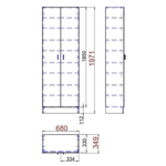 Casa si Gradina - Mobilier - Dulapuri si sifoniere - Dulapuri - Dulap de pantofi, alb, MARINA - Infinity.ro