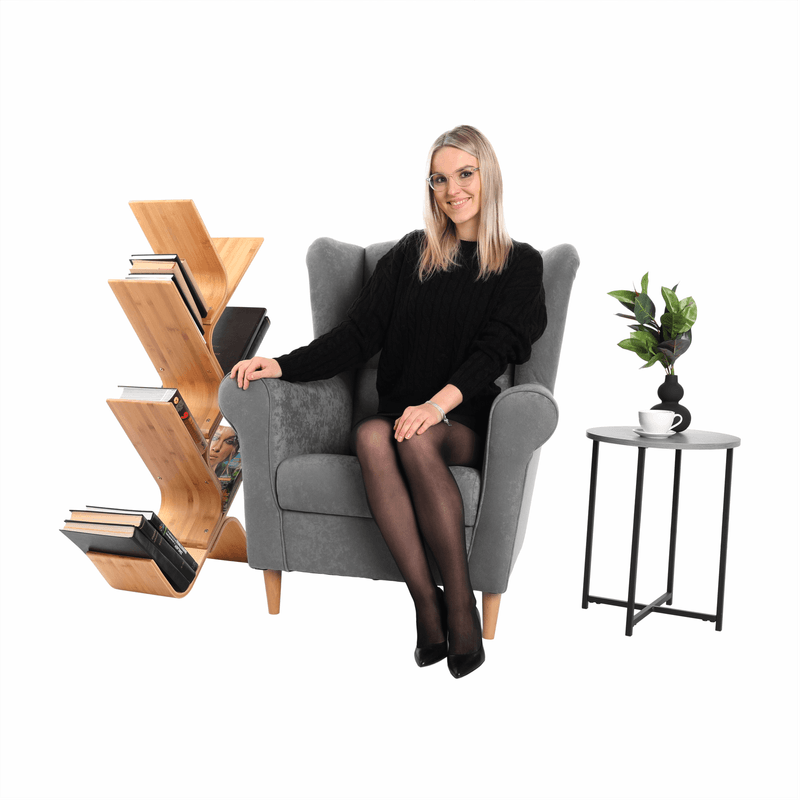 Casa si Gradina - Mobilier - Scaune si fotolii - Fotolii - Fotoliu, textil gri, CHARLOT - Infinity.ro