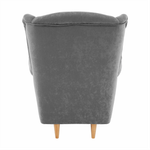 Casa si Gradina - Mobilier - Scaune si fotolii - Fotolii - Fotoliu, textil gri, CHARLOT - Infinity.ro