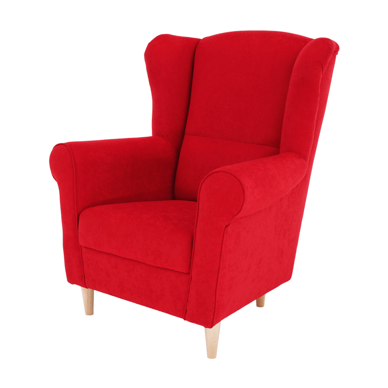 Casa si Gradina - Mobilier - Scaune si fotolii - Fotolii - Fotoliu, textil rosu, CHARLOT - Infinity.ro