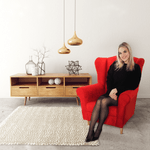 Casa si Gradina - Mobilier - Scaune si fotolii - Fotolii - Fotoliu, textil rosu, CHARLOT - Infinity.ro
