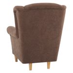 Casa si Gradina - Mobilier - Scaune si fotolii - Fotolii - Fotoliu cu taburet, material maro, ASTRID - Infinity.ro