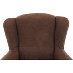 Casa si Gradina - Mobilier - Scaune si fotolii - Fotolii - Fotoliu cu taburet, material maro, ASTRID - Infinity.ro