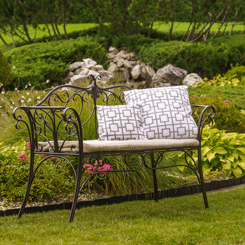 Casa si Gradina - Gradina si terasa - Mobilier exterior - Bancute de gradina - Banca de gradina, maro, ETELIA - Infinity.ro