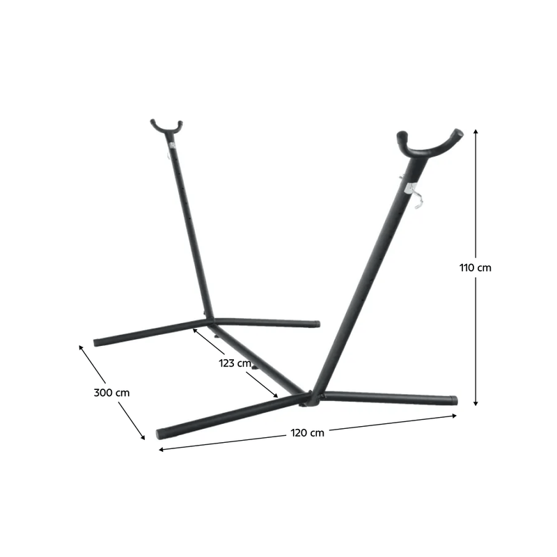 Casa si Gradina - Gradina si terasa - Balansoare si hamace - Hamace si suporturi - Stand pt. hamac, negru, OTAN NEW TYP 1 - Infinity.ro