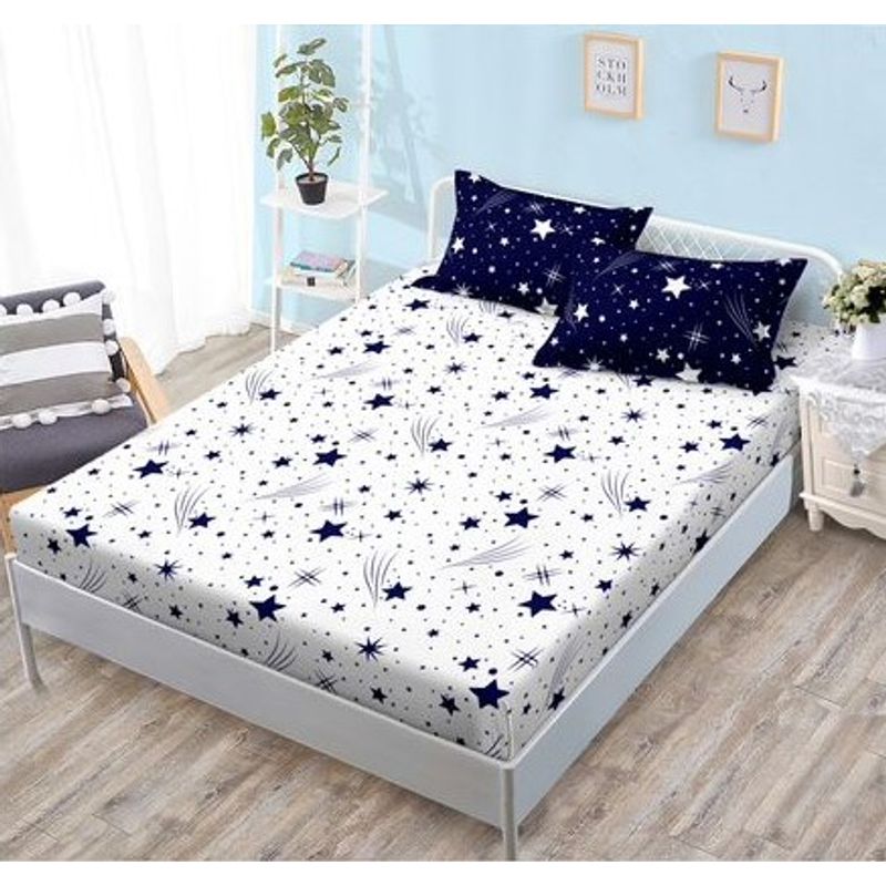 Casa si Gradina - Textile si covoare - Lenjerii de pat - Seturi de lenjerie - Lenjerie de pat 6 piese finet gros cu elastic, XXL - Model geometric, YoYo, 08 - Infinity.ro