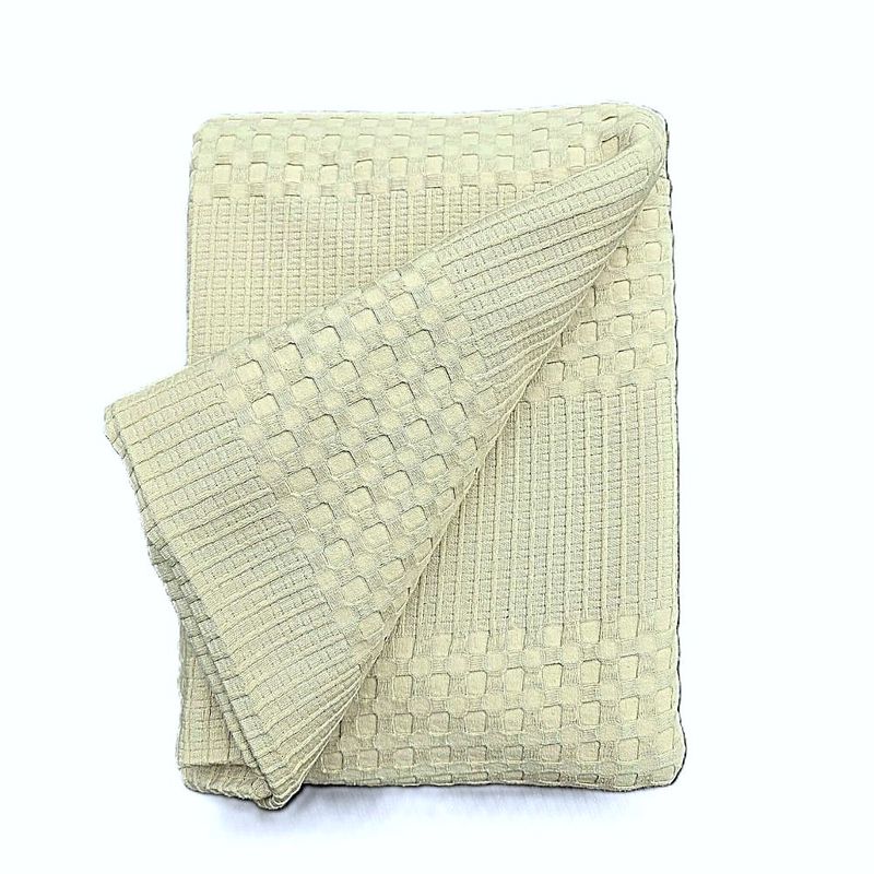 Casa si Gradina - Textile si covoare - Pături și cuverturi - Cuverturi - Cuvertura Kotonia Home - Waffle, 220x240 cm, 100% bumbac - camel - Infinity.ro