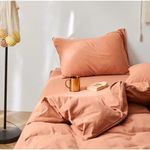 Casa si Gradina - Textile si covoare - Lenjerii de pat - Cearceafuri de pat - Cearceaf pentru pilota Kotonia Home, 100% bumbac, ranforce color uni, 150x200 cm, cacao - Infinity.ro