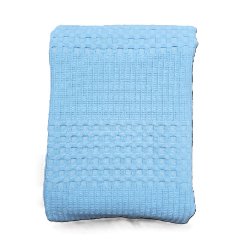 Casa si Gradina - Textile si covoare - Pături și cuverturi - Cuverturi - Cuvertura Kotonia Home - Waffle, 220x240 cm, 100% bumbac - bleu ciel - Infinity.ro