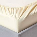 Casa si Gradina - Textile si covoare - Lenjerii de pat - Cearceafuri de pat - Husa de pat cu elastic Kotonia Home, bumbac ranforce, ivoire, 180x200+25 cm - Infinity.ro