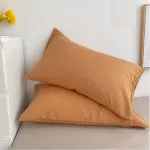Casa si Gradina - Textile si covoare - Lenjerii de pat - Fete de perna - Set 2 Fete de perna Kotonia Home, 100% bumbac, ranforce color uni, 40x40 cm, cacao - Infinity.ro