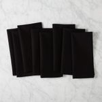 Casa si Gradina - Textile si covoare - Textile bucatarie - Servete si naproane - Set 10 servete de masa Kotonia Home - 45x45 cm, Damasc Saten DeLux, 100% bumbac, negru - Infinity.ro