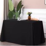 Casa si Gradina - Textile si covoare - Textile bucatarie - Fete de masa - Fata de masa Kotonia Home - 180x300 cm, Damasc Saten DeLux, 100% bumbac, negru - Infinity.ro