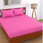 Casa si Gradina - Textile si covoare - Lenjerii de pat - Cearceafuri de pat - Husa de pat cu elastic Kotonia Home, Damasc Saten, 160x200+20 cm, Magenta - Infinity.ro