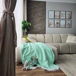 Casa si Gradina - Textile si covoare - Pături și cuverturi - Cuverturi - Cuvertura Old Fashion pentru pat dublu, dimensiunea 220x240 cm, 100% bumbac, zig-zag, verde kiwi cu franjuri - 26 - Infinity.ro