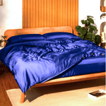 Casa si Gradina - Textile si covoare - Lenjerii de pat - Cearceafuri de pat - Husa de pat cu elastic Kotonia Home Hotel, 160x200+35 cm, 100% bumbac, Damasc DeLux Saten, bleu royal - Infinity.ro