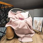 Casa si Gradina - Textile si covoare - Pături și cuverturi - Cuverturi - Cuvertura Kotonia Home - Waffle, 220x240 cm, 100% bumbac - roz ars pal - Infinity.ro