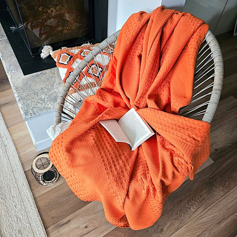 Casa si Gradina - Textile si covoare - Pături și cuverturi - Cuverturi - Cuvertura Kotonia Home - Waffle, 220x240 cm, 100% bumbac - ceramic - Infinity.ro