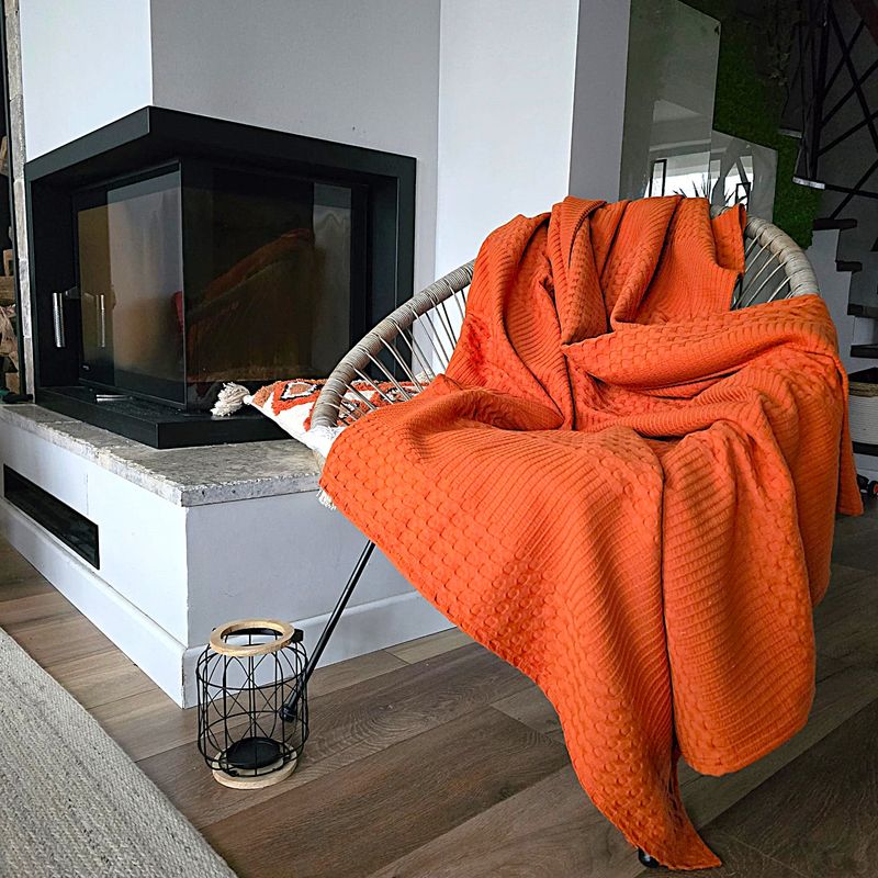 Casa si Gradina - Textile si covoare - Pături și cuverturi - Cuverturi - Cuvertura Kotonia Home - Waffle, 220x240 cm, 100% bumbac - ceramic - Infinity.ro