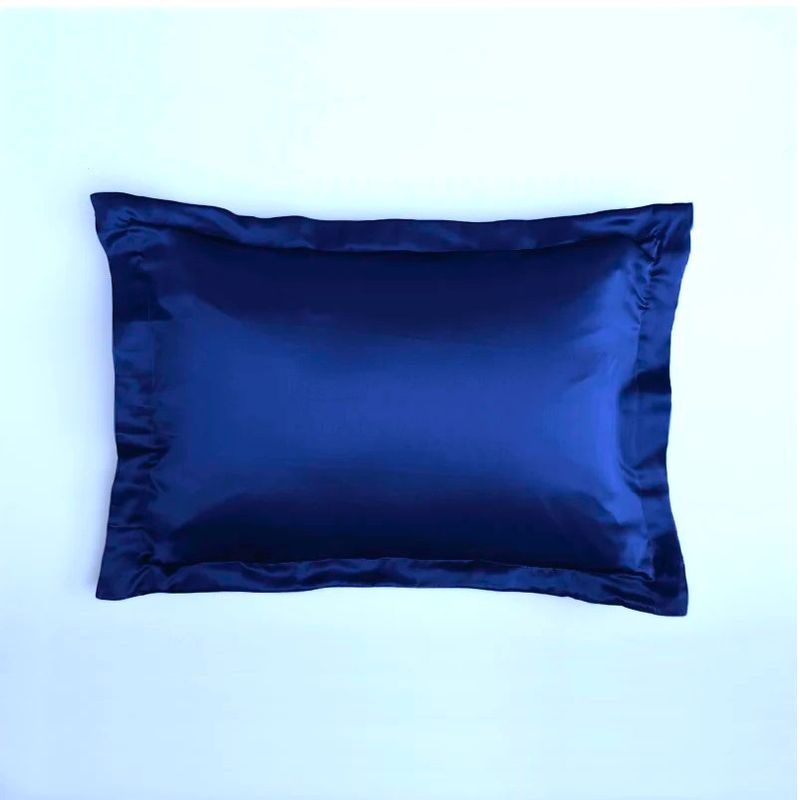 Casa si Gradina - Textile si covoare - Lenjerii de pat - Fete de perna - Set 2 fete de perna Kotonia Home Damasc Saten DeLux, 50×70 cm, 100% bumbac, bleu royal - Infinity.ro