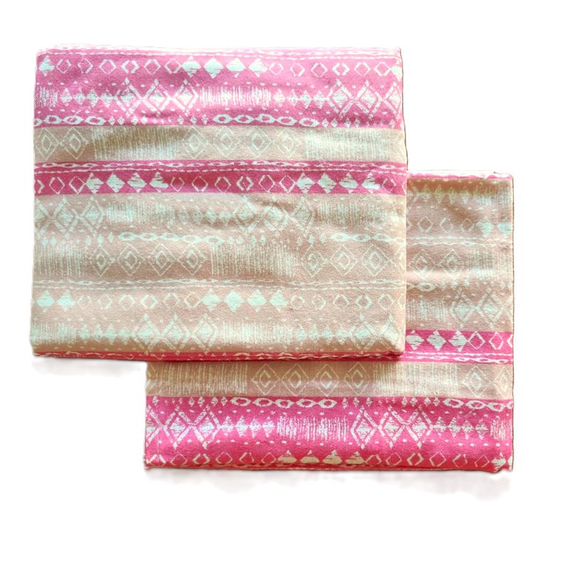 Casa si Gradina - Textile si covoare - Lenjerii de pat - Fete de perna - Set 4 Fete de perna Kotonia Home, 100% bumbac, finet color, fuxia, 50x80 cm, S17 - Infinity.ro