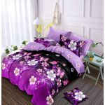 Casa si Gradina - Textile si covoare - Lenjerii de pat - Seturi de lenjerie - Lenjerie de pat 6 piese finet gros cu elastic, XXL - Model floral, YoYo, 30 - Infinity.ro