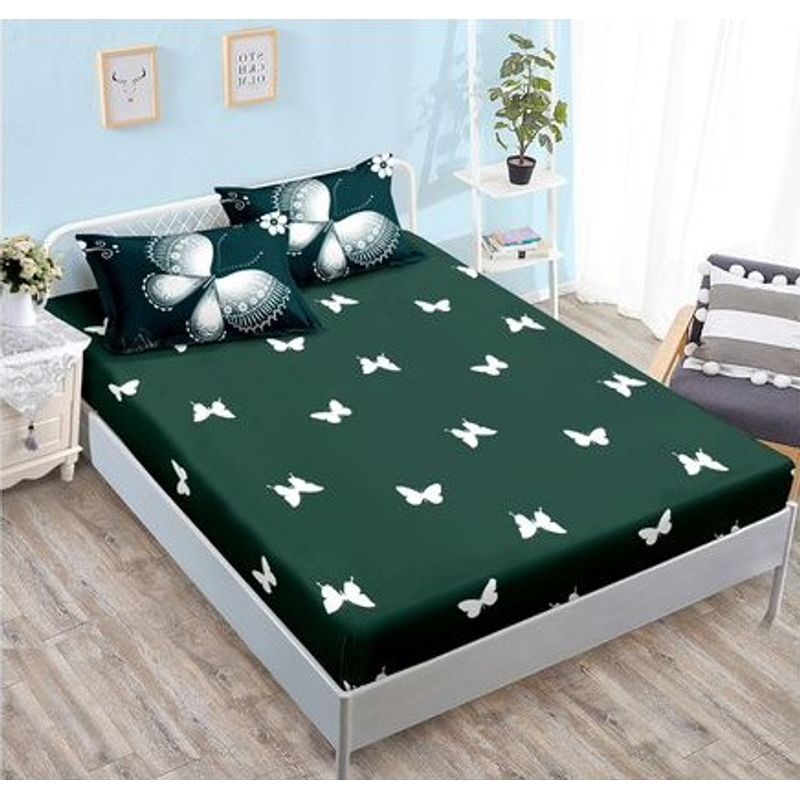 Casa si Gradina - Textile si covoare - Lenjerii de pat - Seturi de lenjerie - Lenjerie de pat 6 piese finet gros cu elastic, XXL - Model fluturi, YoYo, 12 - Infinity.ro